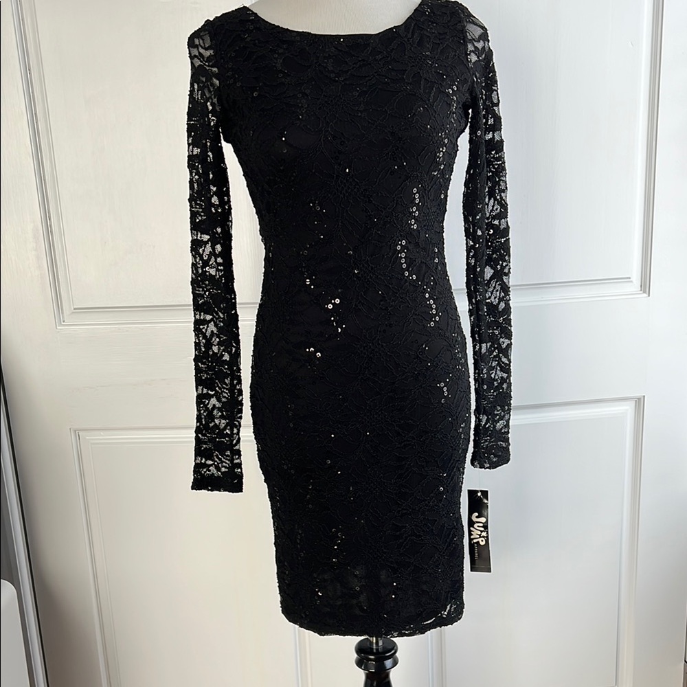 NWT Elegant Black Lace Dress